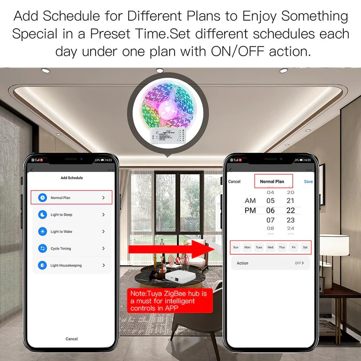 MOES ZigBee Smart LED Strip Light Kit (ZLS-TD-RGB)