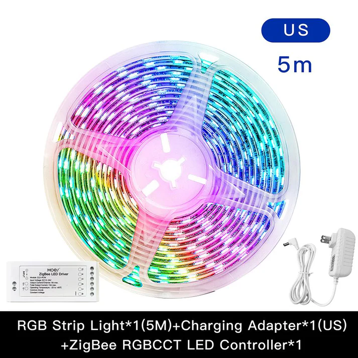 MOES ZigBee Smart LED Strip Light Kit (ZLS-TD-RGB)