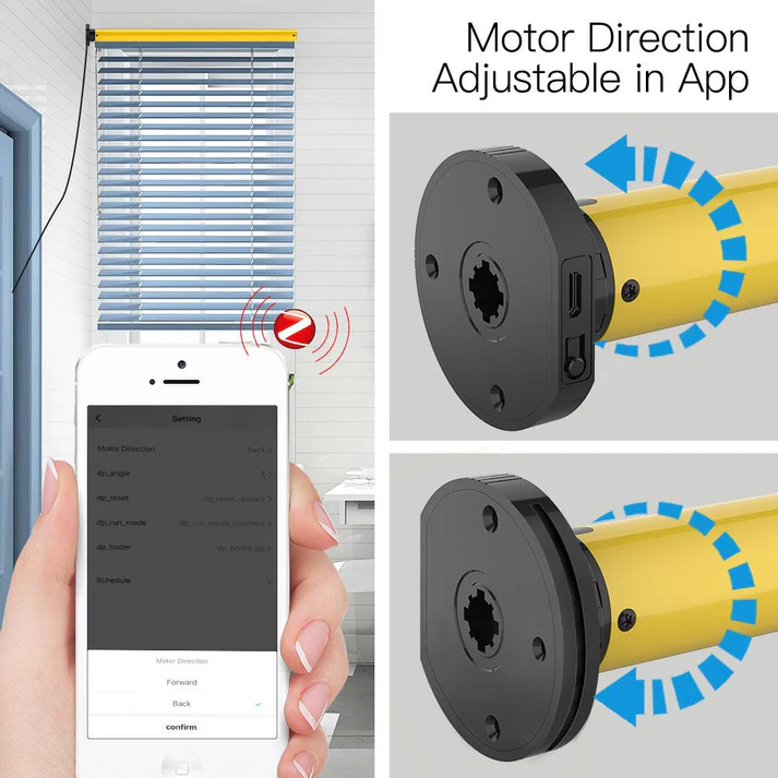 MOES ZigBee Smart Roller Blinds Motor (ZC-AM25-20)