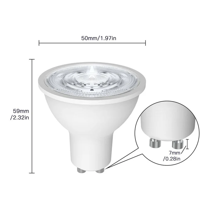 MOES ZigBee Smart LED Bulb RGB+WW, 5W, GU10 (ZB-TD5-RCW-GU10)