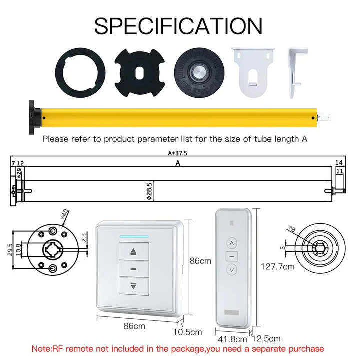 MOES ZigBee Smart Roller Blinds Motor (ZC-AM25-20)