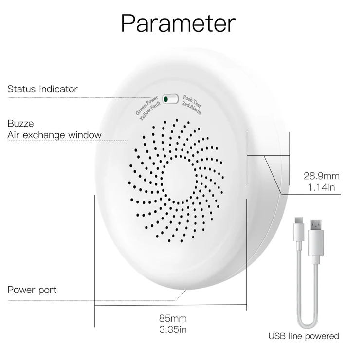 MOES ZigBee Flammable Gas Detector Alarm (ZSS-QY-GL)
