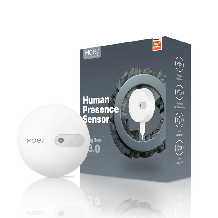 MOES ZigBee Human Presence Sensor with Light Sensor (ZSS-LP-HP02)