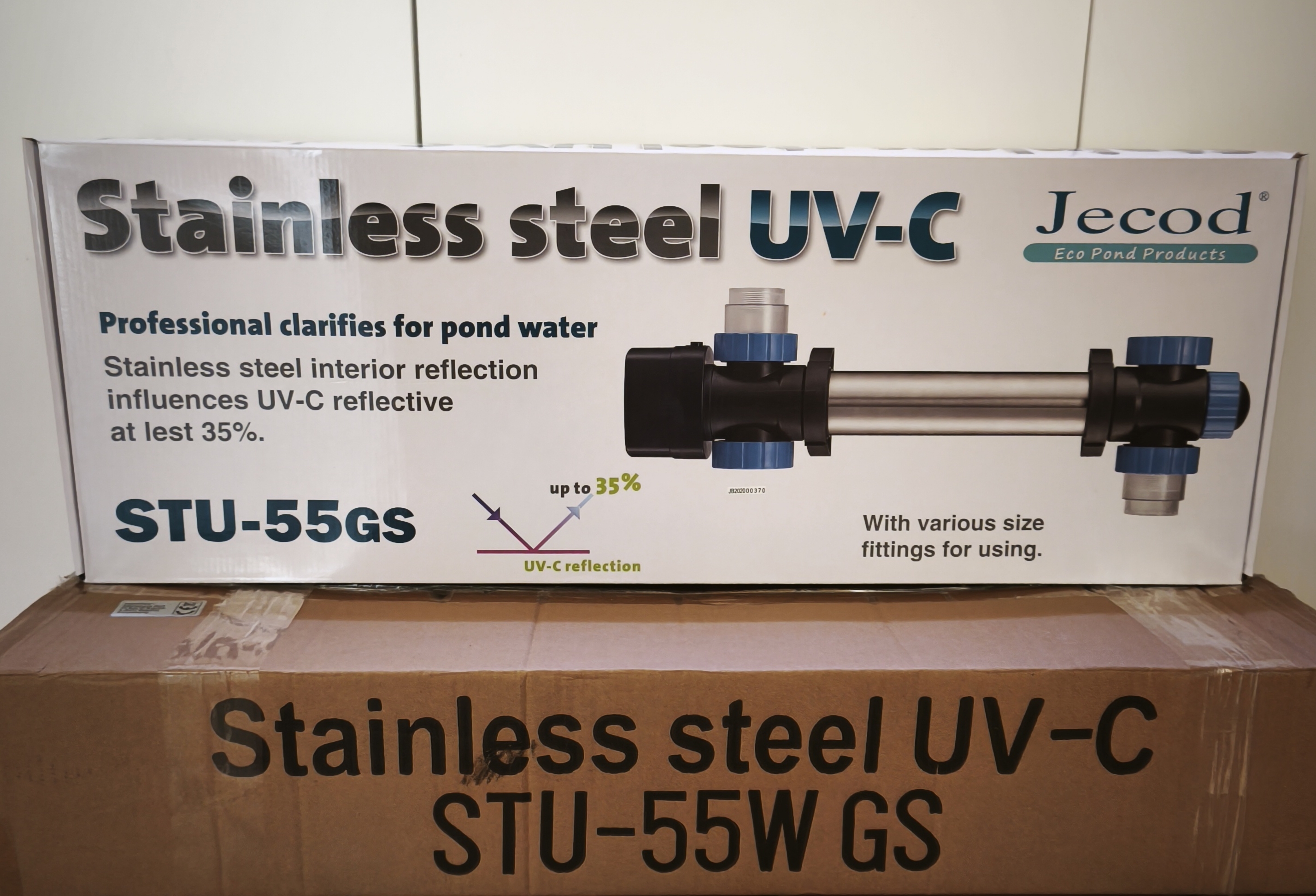 UVC Teichklärer Edelstahl 55 Watt UV Lampe