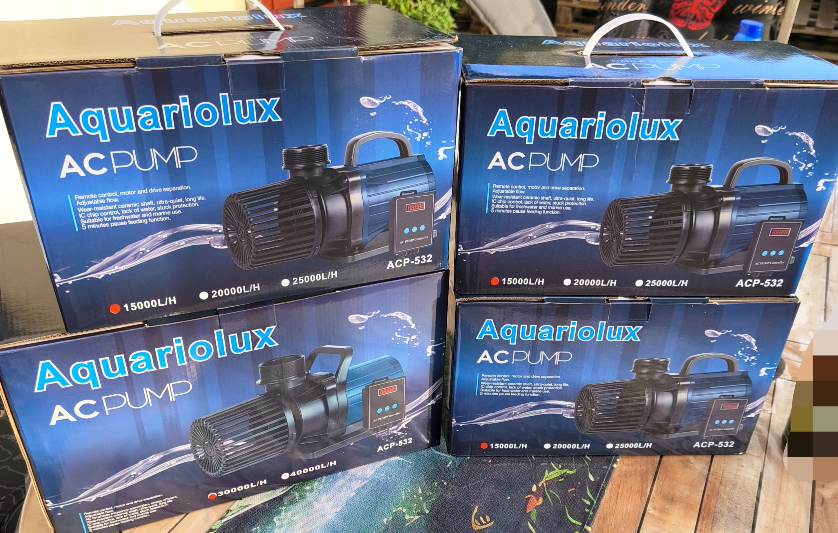 AC Pumpe 15.000 regelbare Teichpumpe 30-160 Watt