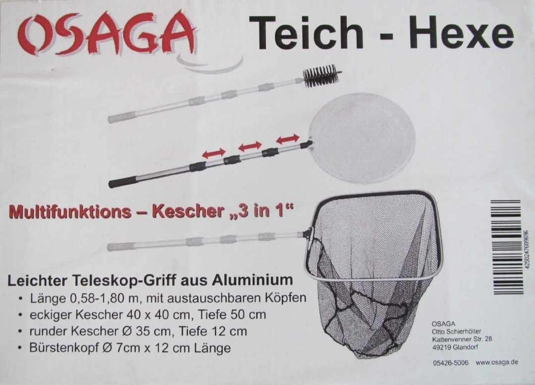 OSAGA TEICH-HEXE KESCHER 3in1