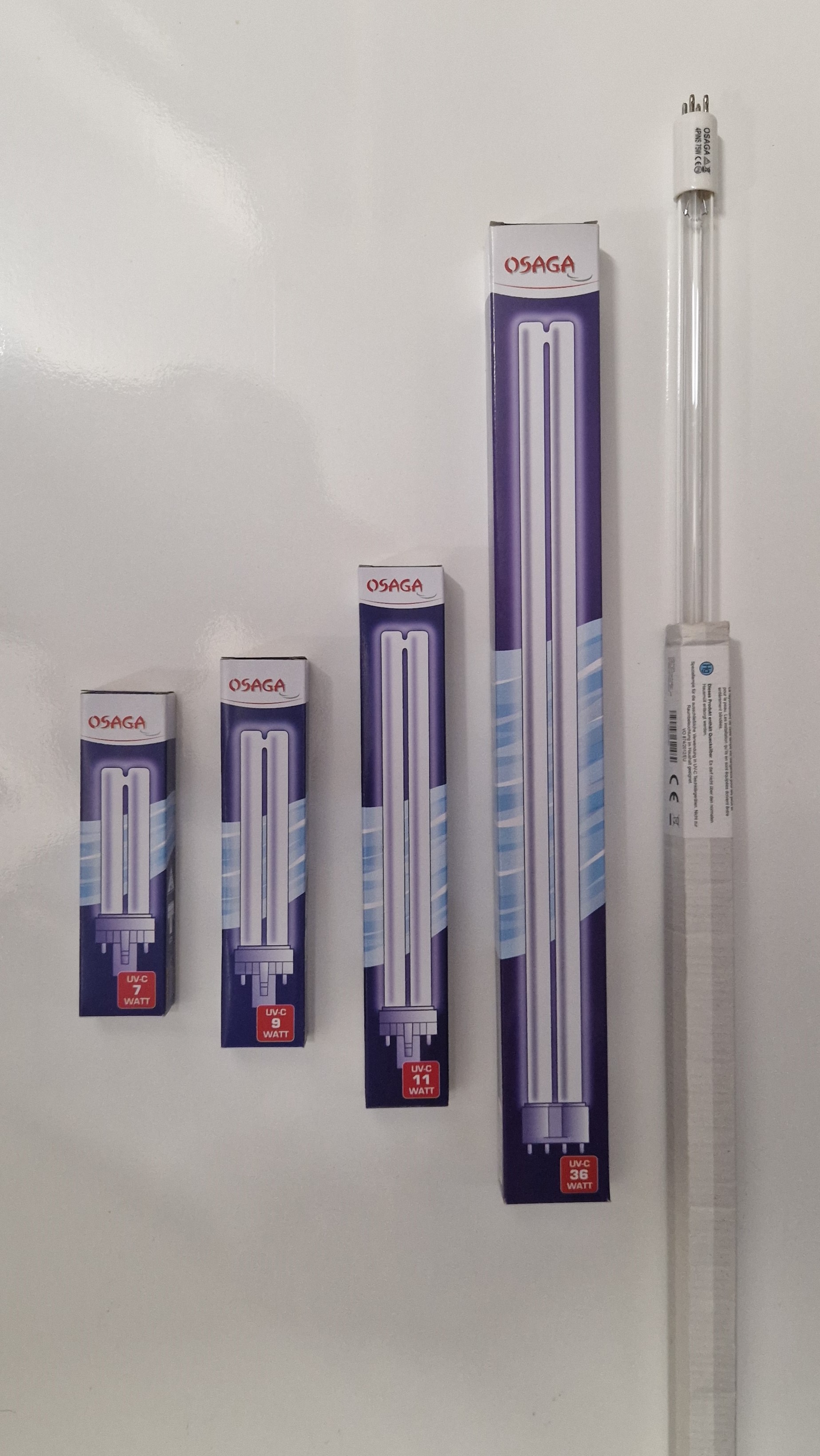 OSAGA UVC Ersatzleuchtmittel 7W 9W 11W 18W 36W 75W