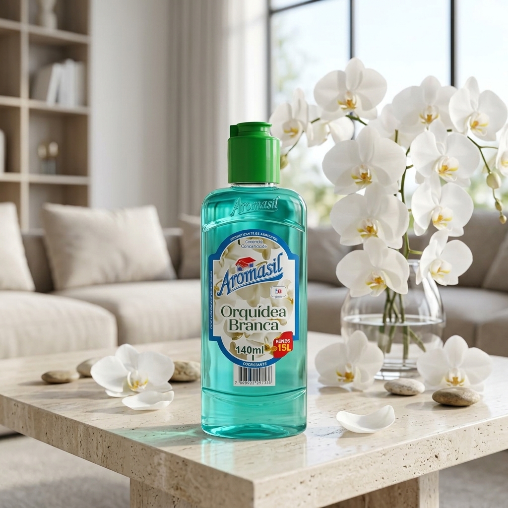 Aromatizante Concentrado Aromasil Orquídea Branca 140ml 