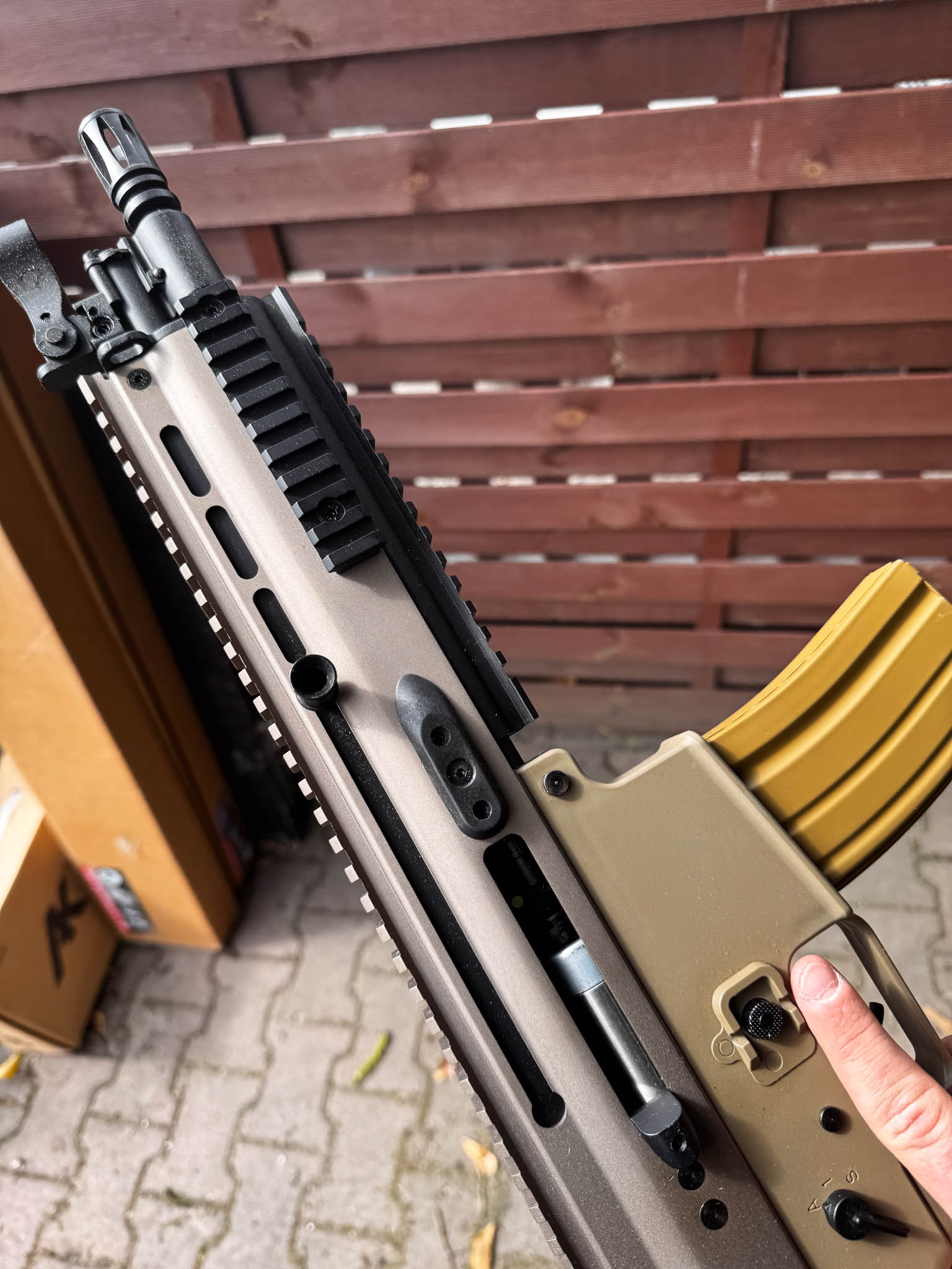 Karabinek SC-01 - Tan Double Bell
