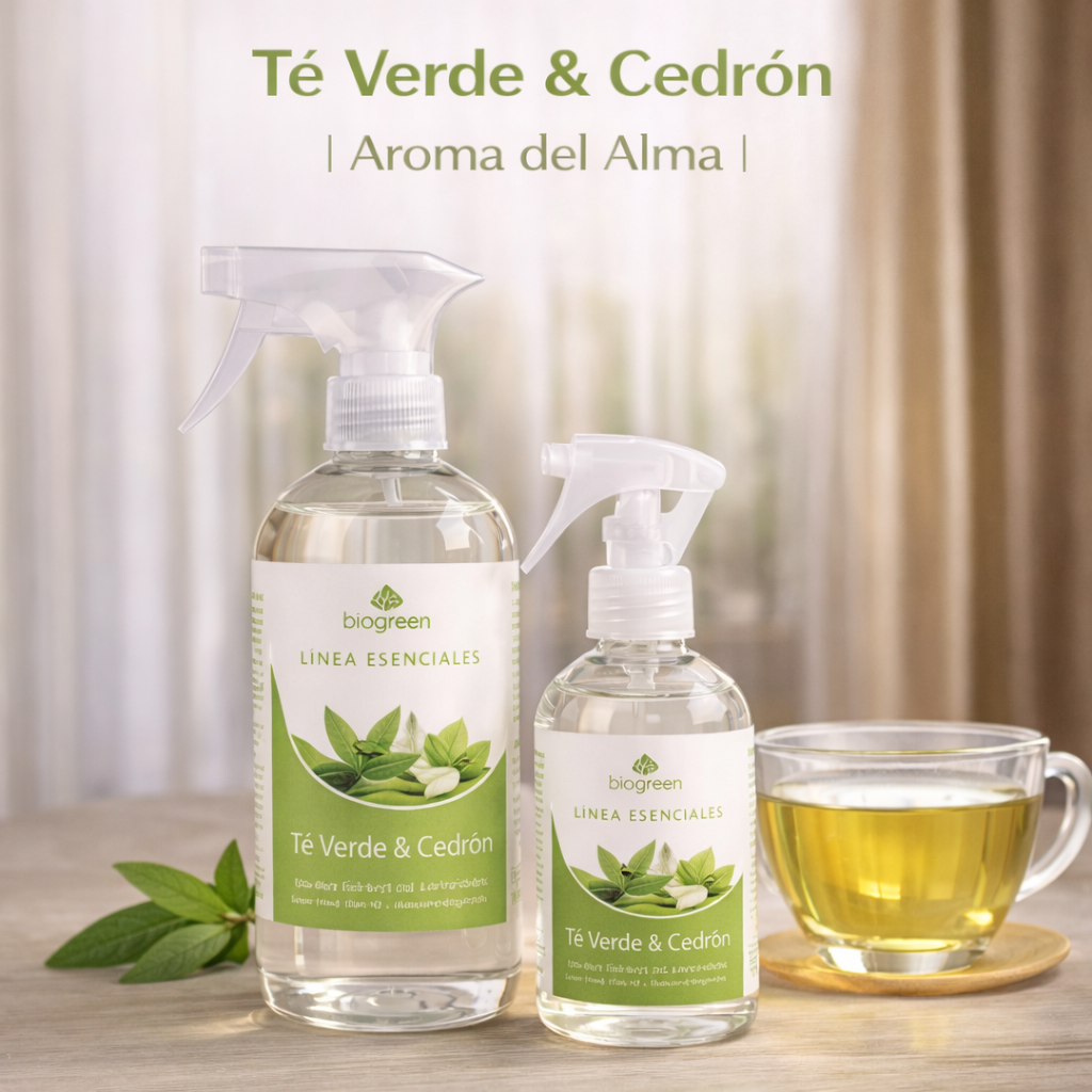 🍃🍵✨ Té Verde & Cedrón | Aromas del Alma | 500 ML ✨🍃