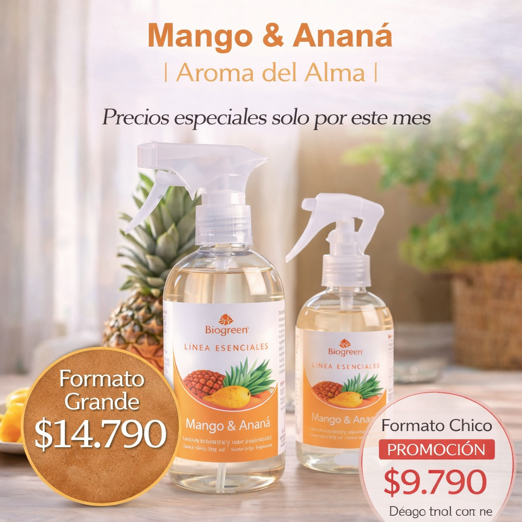🥭🍍✨ Mango & Ananá | Aromas del Alma | 500 ML ✨🥭🍍