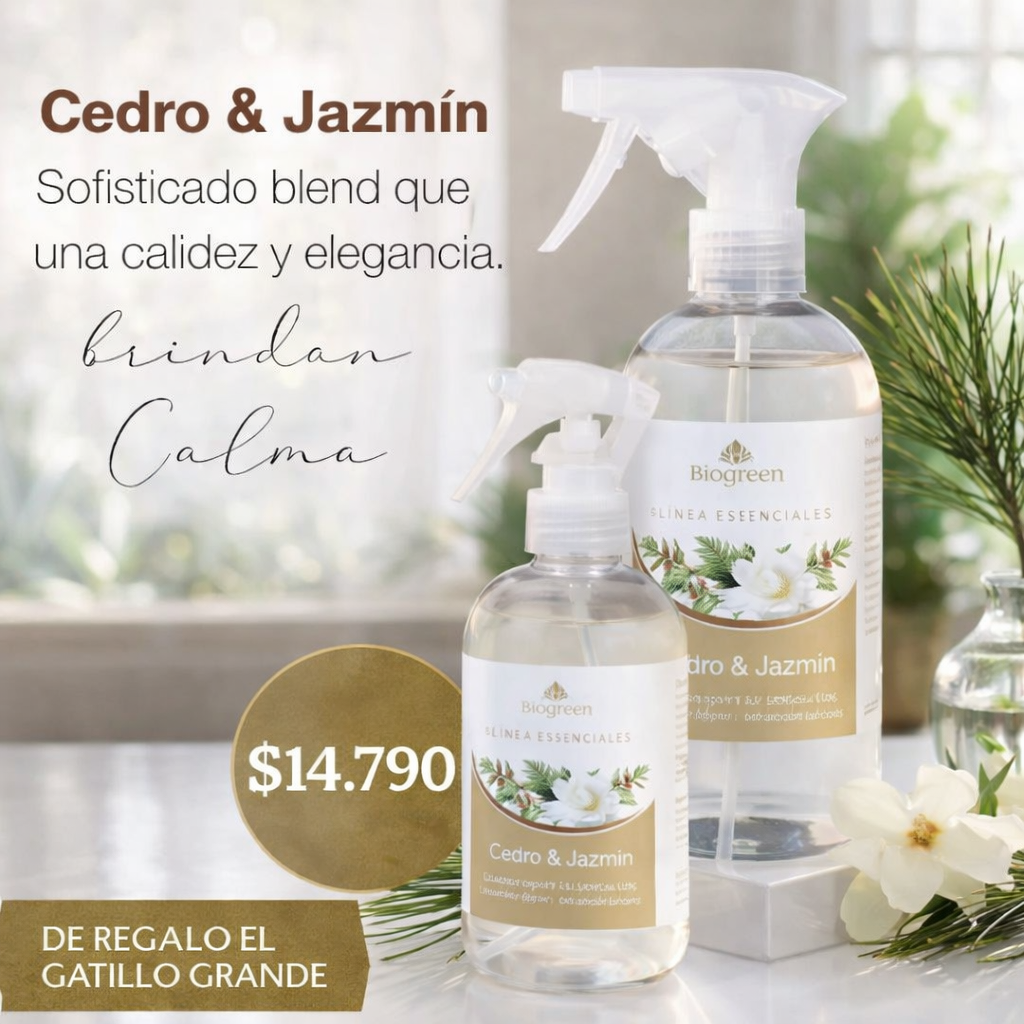 🌿✨ Cedro & Jazmín | Aromas del Alma | 500 ML✨🌼
