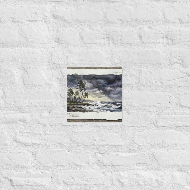 Saint Kitts & Nevis Hurricane Cove Poster