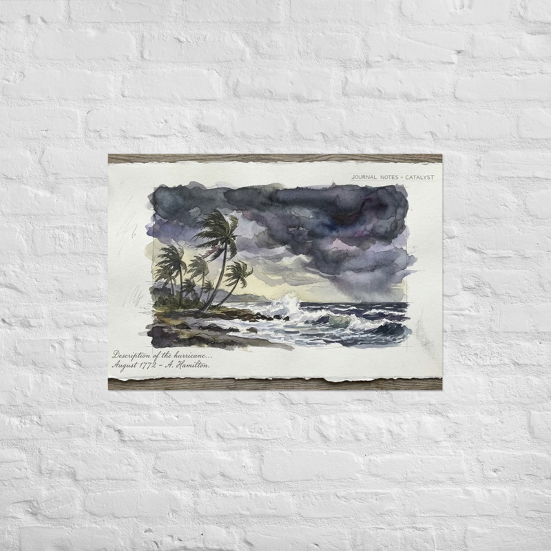 Saint Kitts & Nevis Hurricane Cove Poster