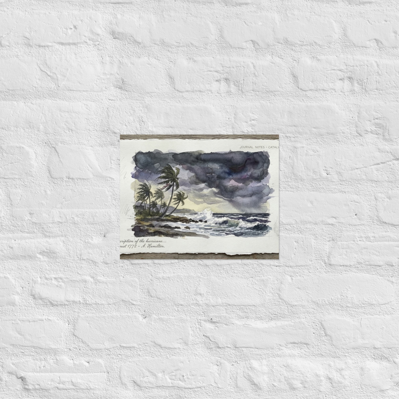 Saint Kitts & Nevis Hurricane Cove Poster