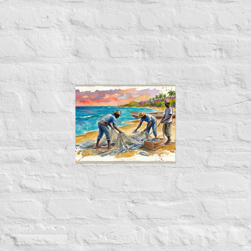 The Fishermen Saint Kitts & Nevis Poster