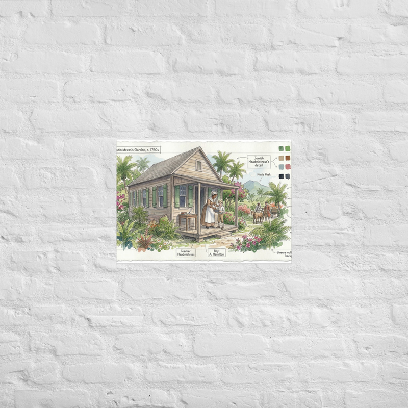 Caribbean Home Maker during Hamiltons' Time Poster