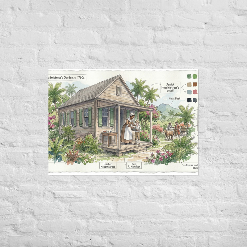 Caribbean Home Maker during Hamiltons' Time Poster