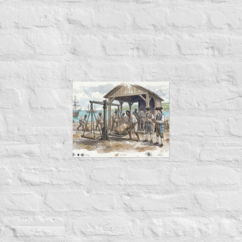 Alexander Hamilton Saint Kitts Nevis Market Poster