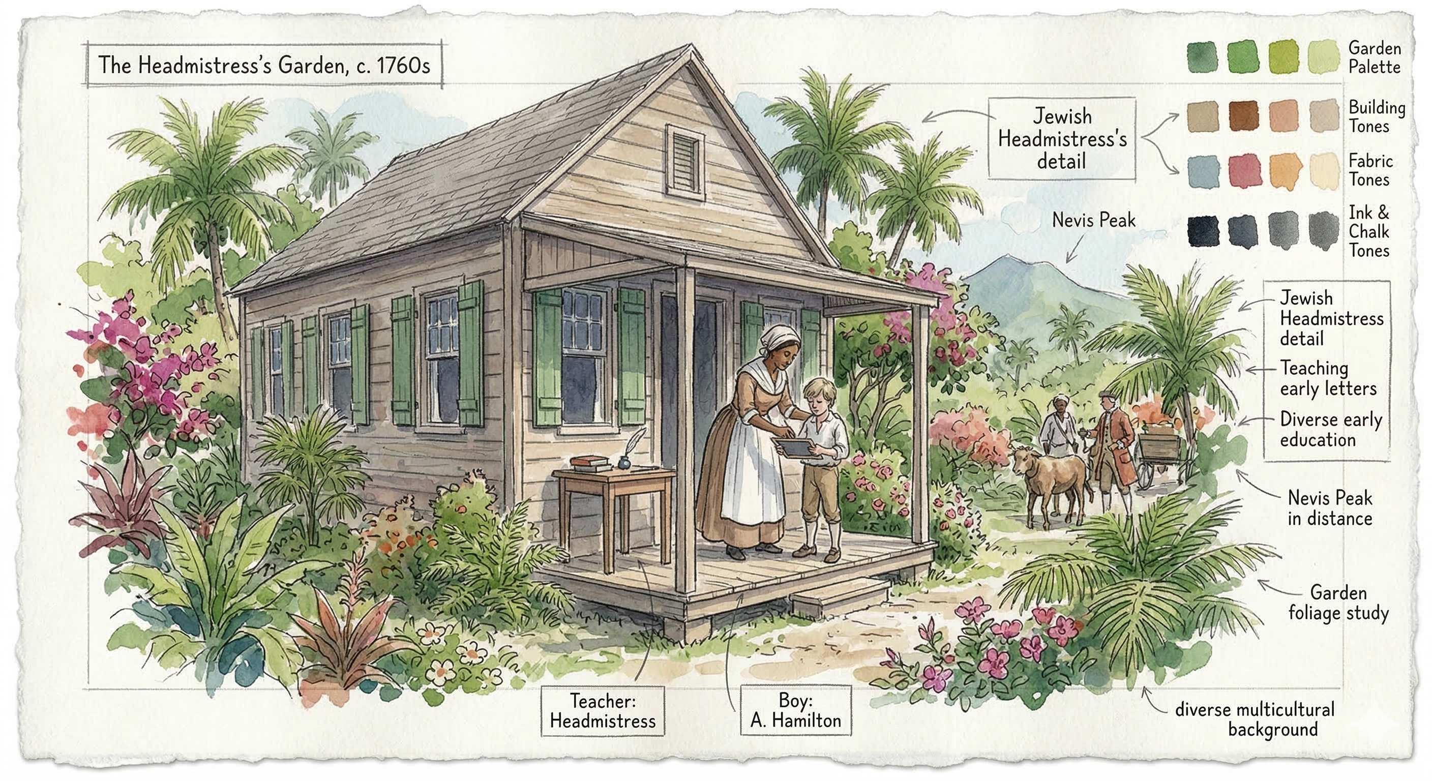 The Headmistress’s Garden Print