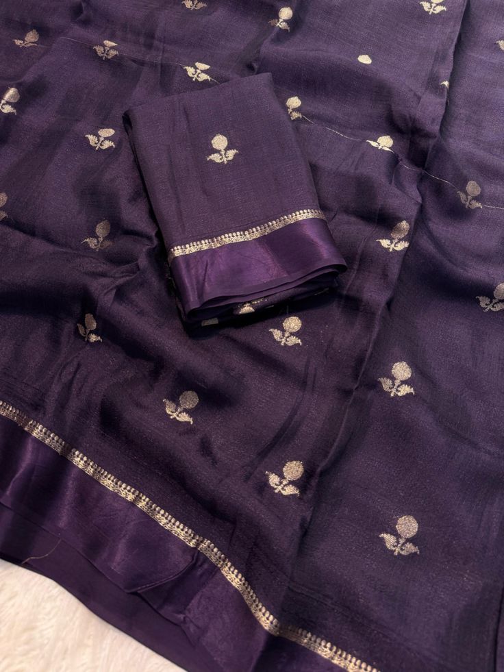  violet Georgette Saree