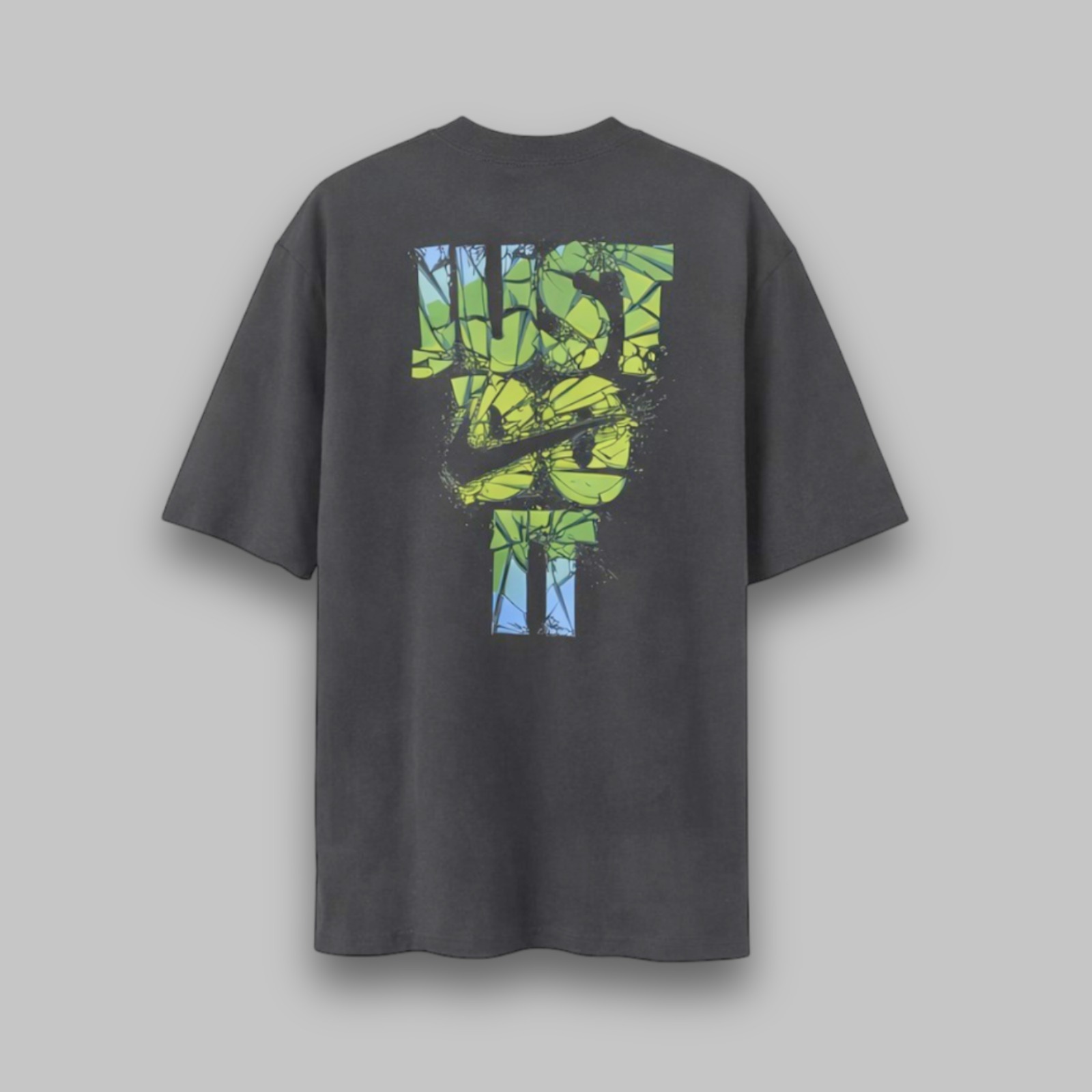 Camiseta Oversized Just Do It Preto