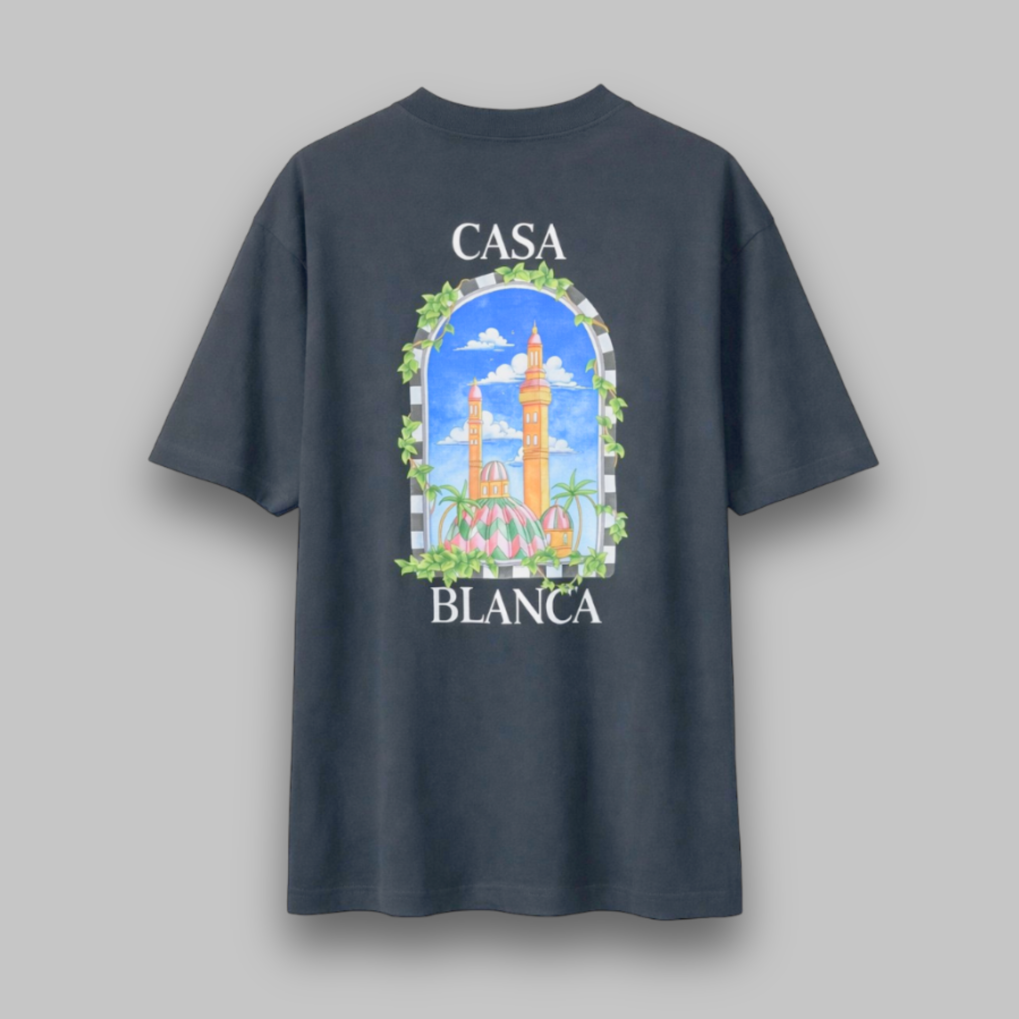 Camiseta Oversized Casa Blanca Preto