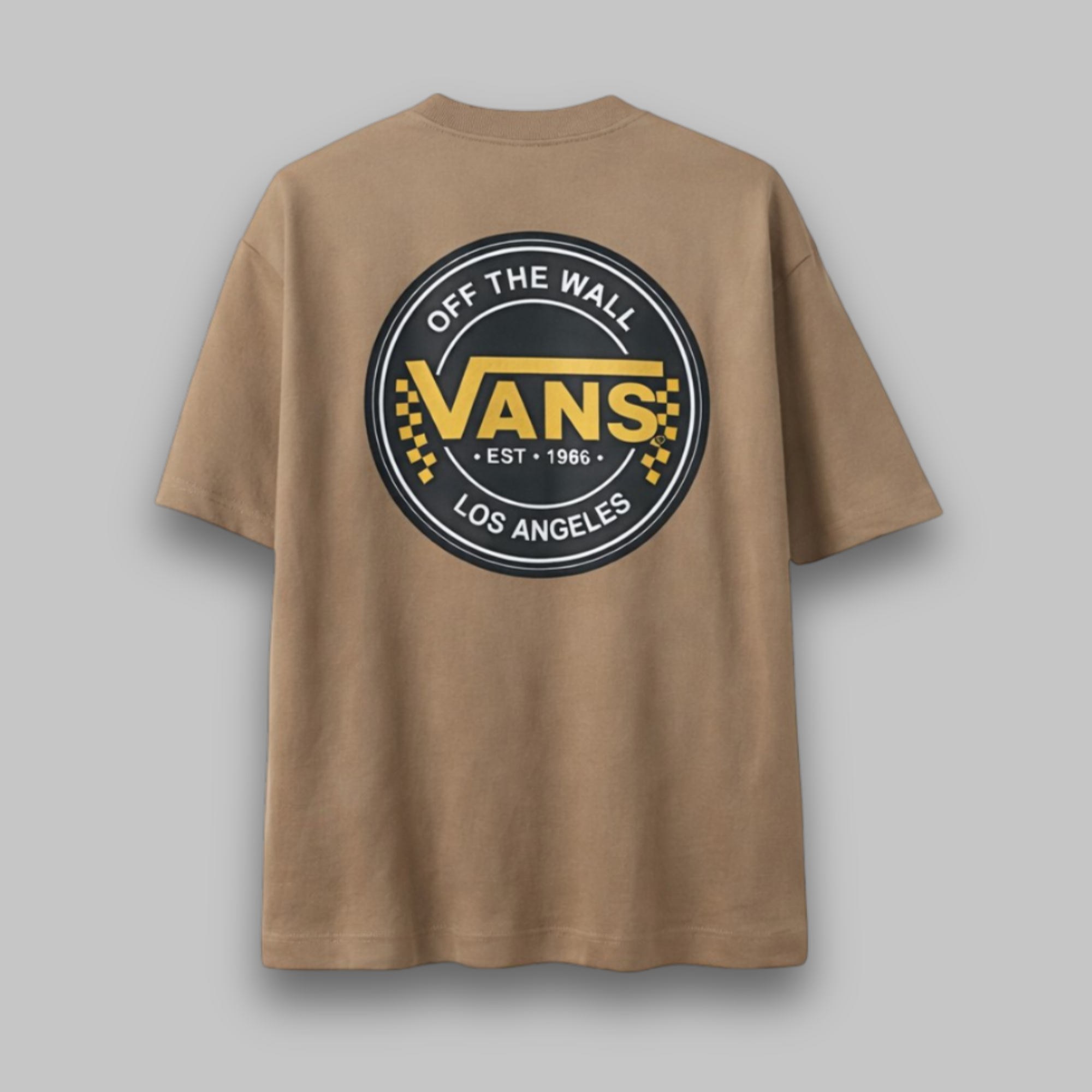 Camiseta Oversized Vans Marrom