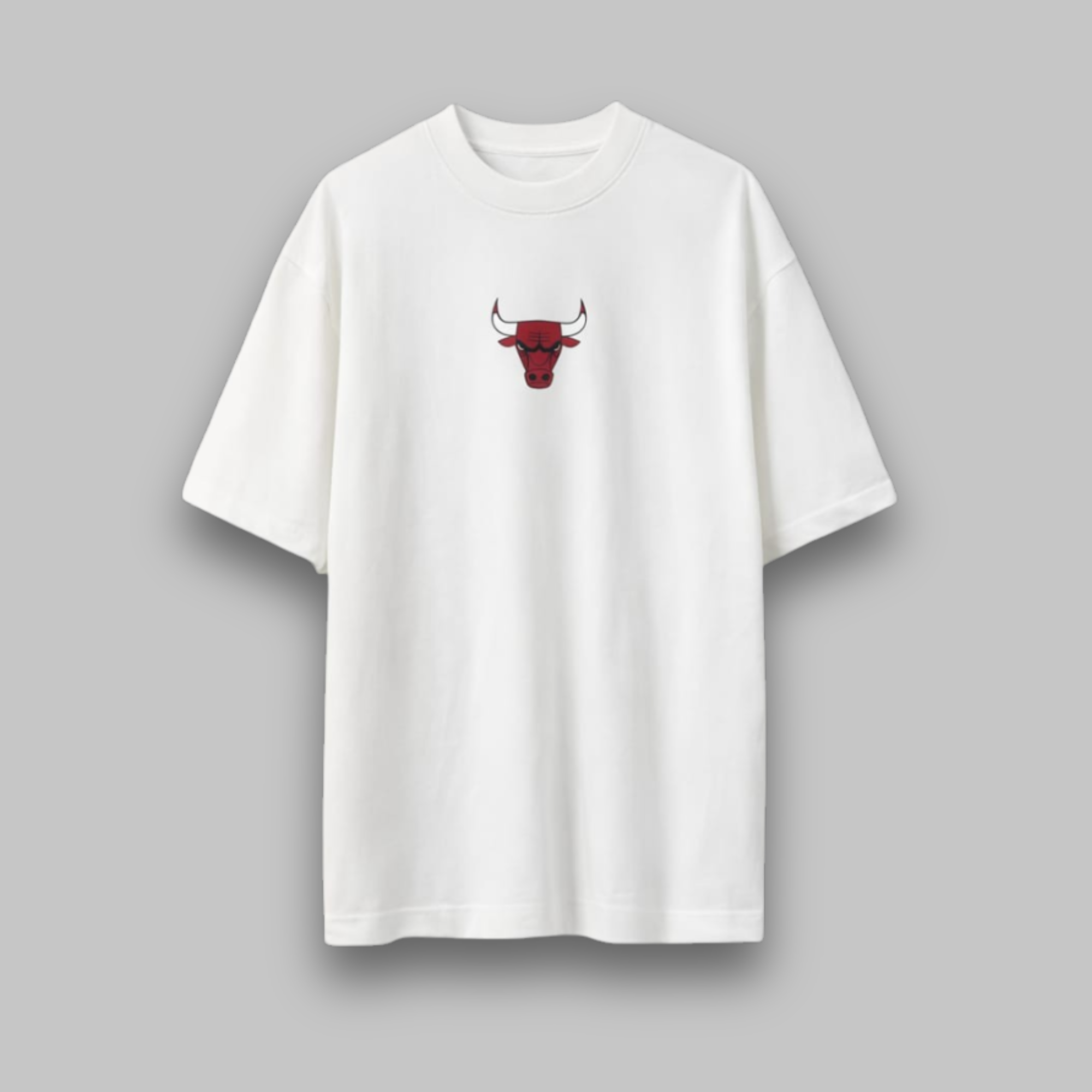 Camiseta Oversized Chicago Bulls Preto