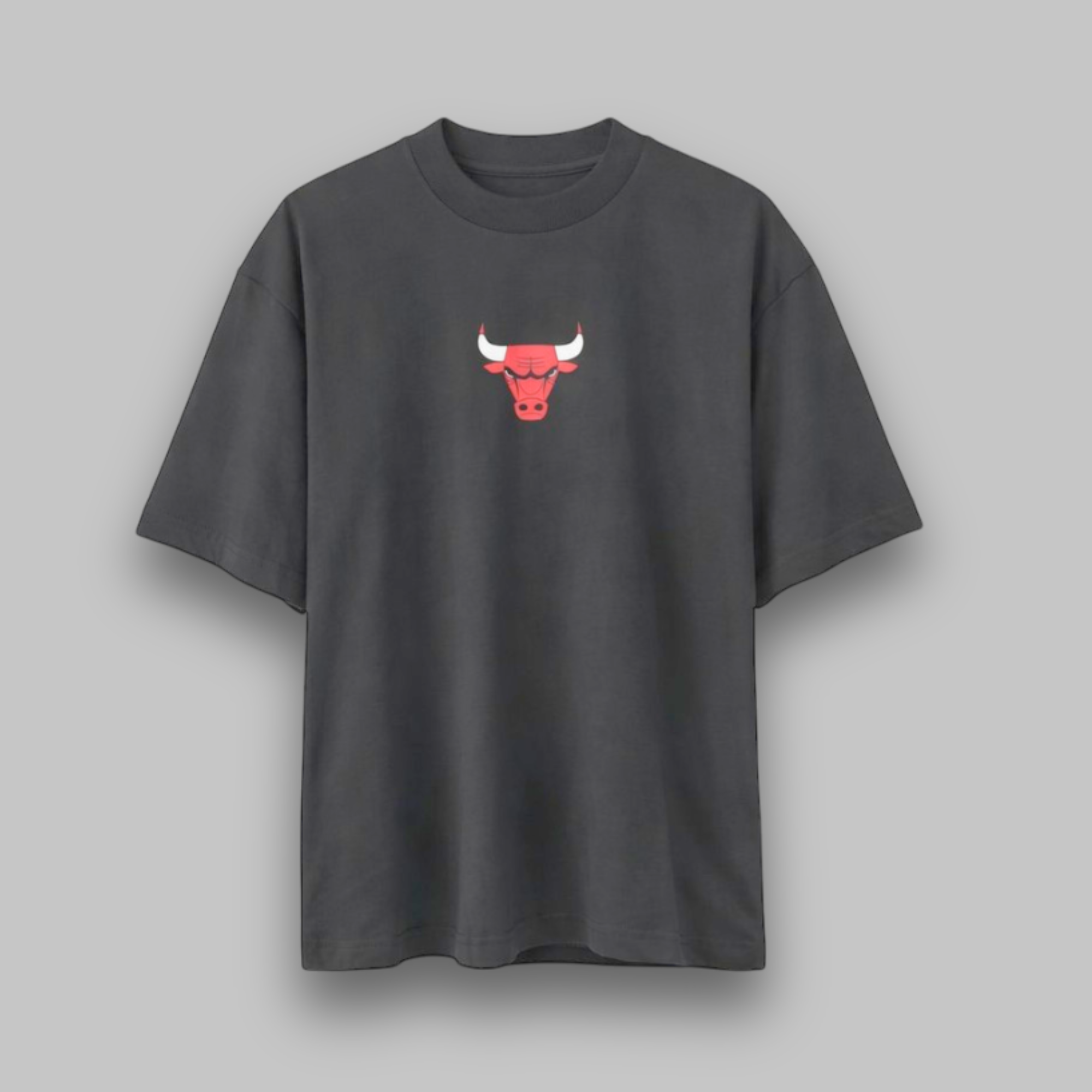 Camiseta Oversized Chicago Bulls Preto