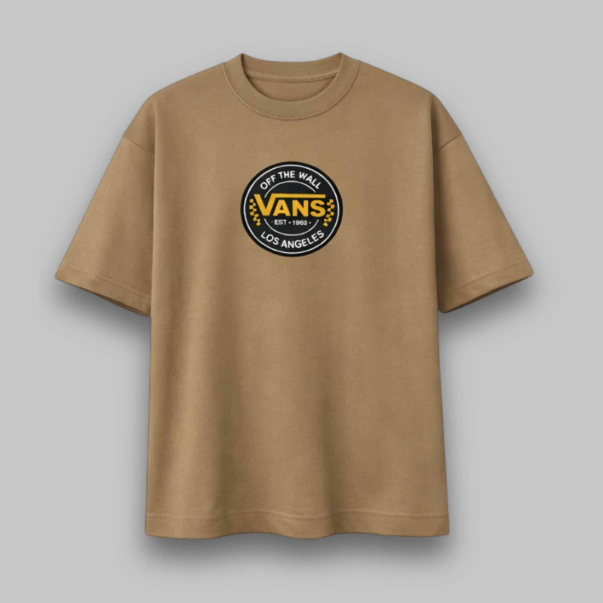 Camiseta Oversized Vans Marrom