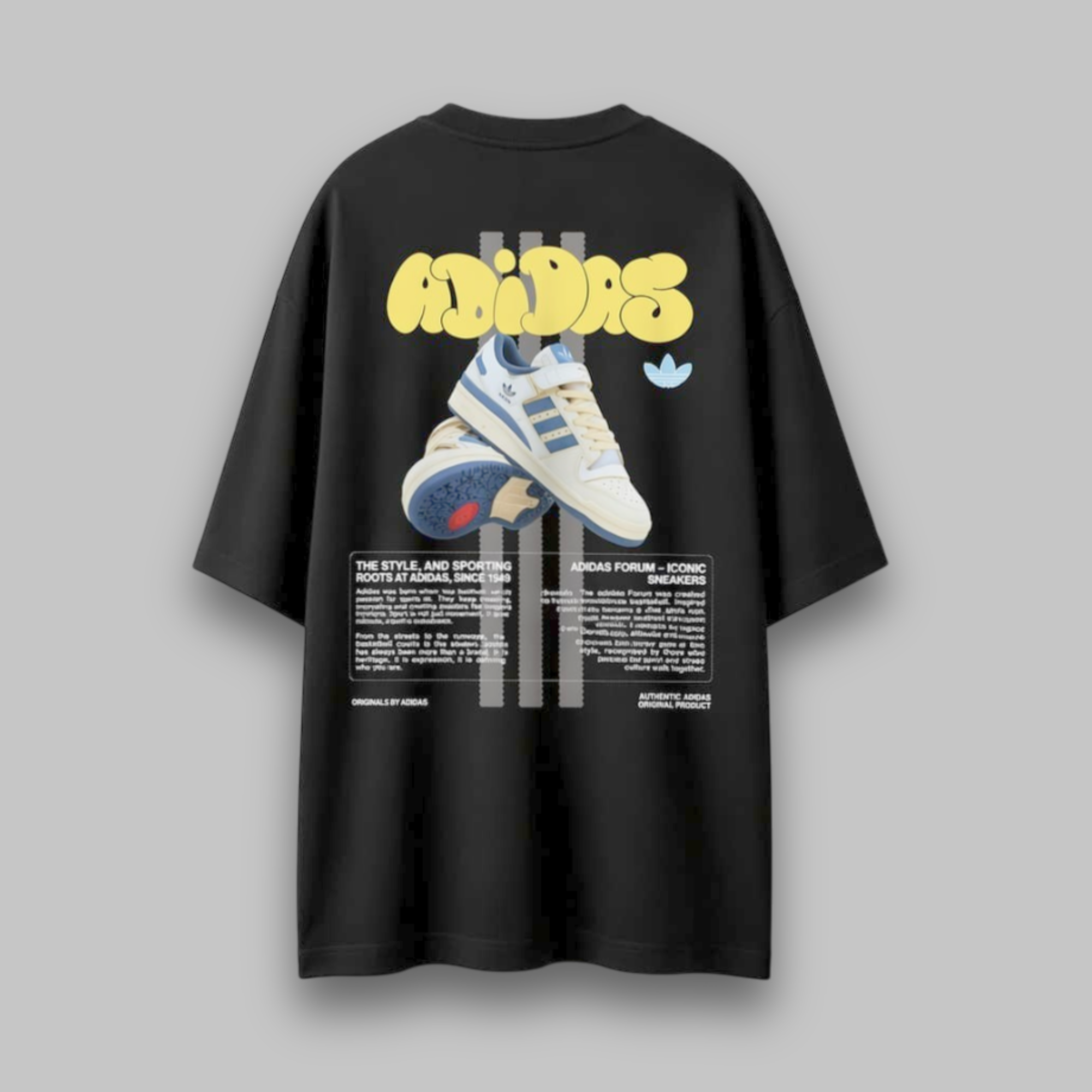 Camiseta Oversized  Adidas Preto