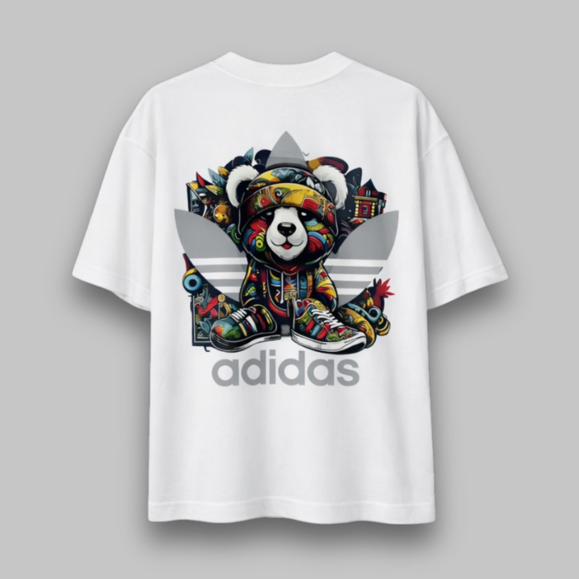 Camiseta Oversized Adidas Branco