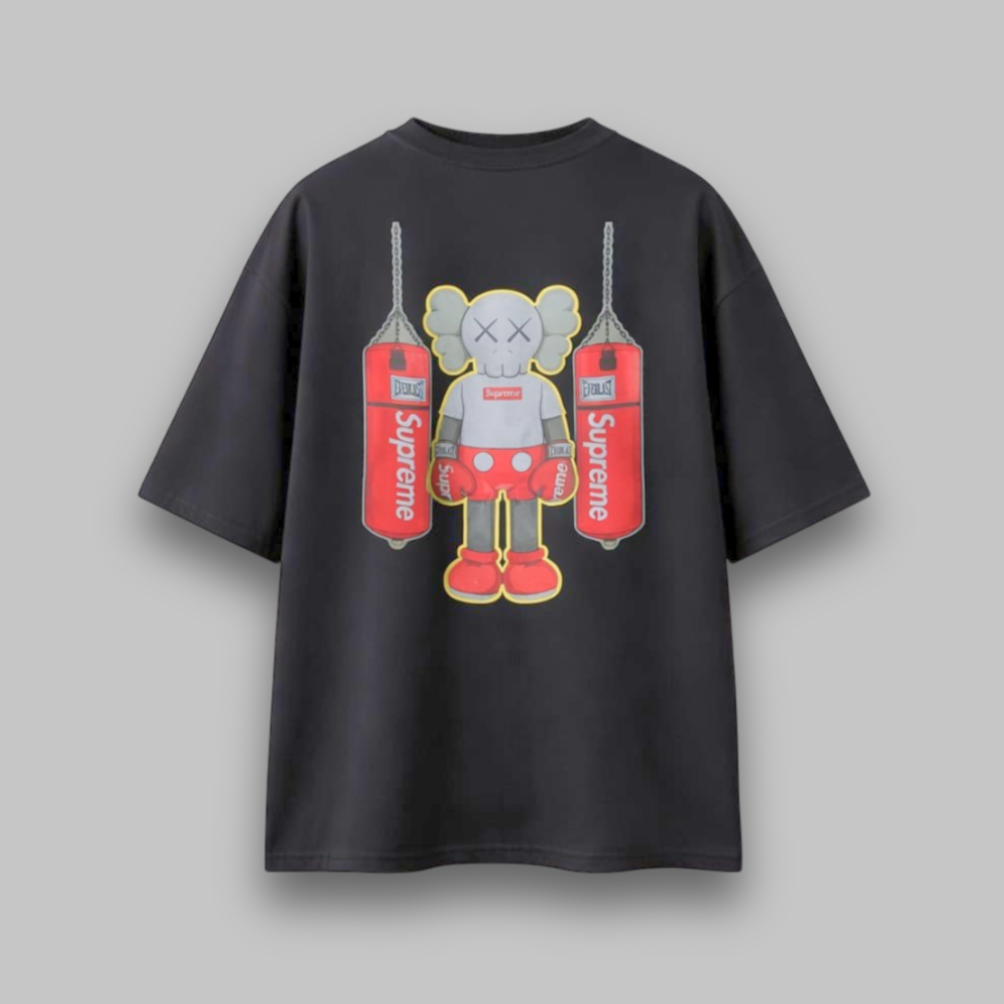 Camiseta Oversized Supreme/Overlast Preto