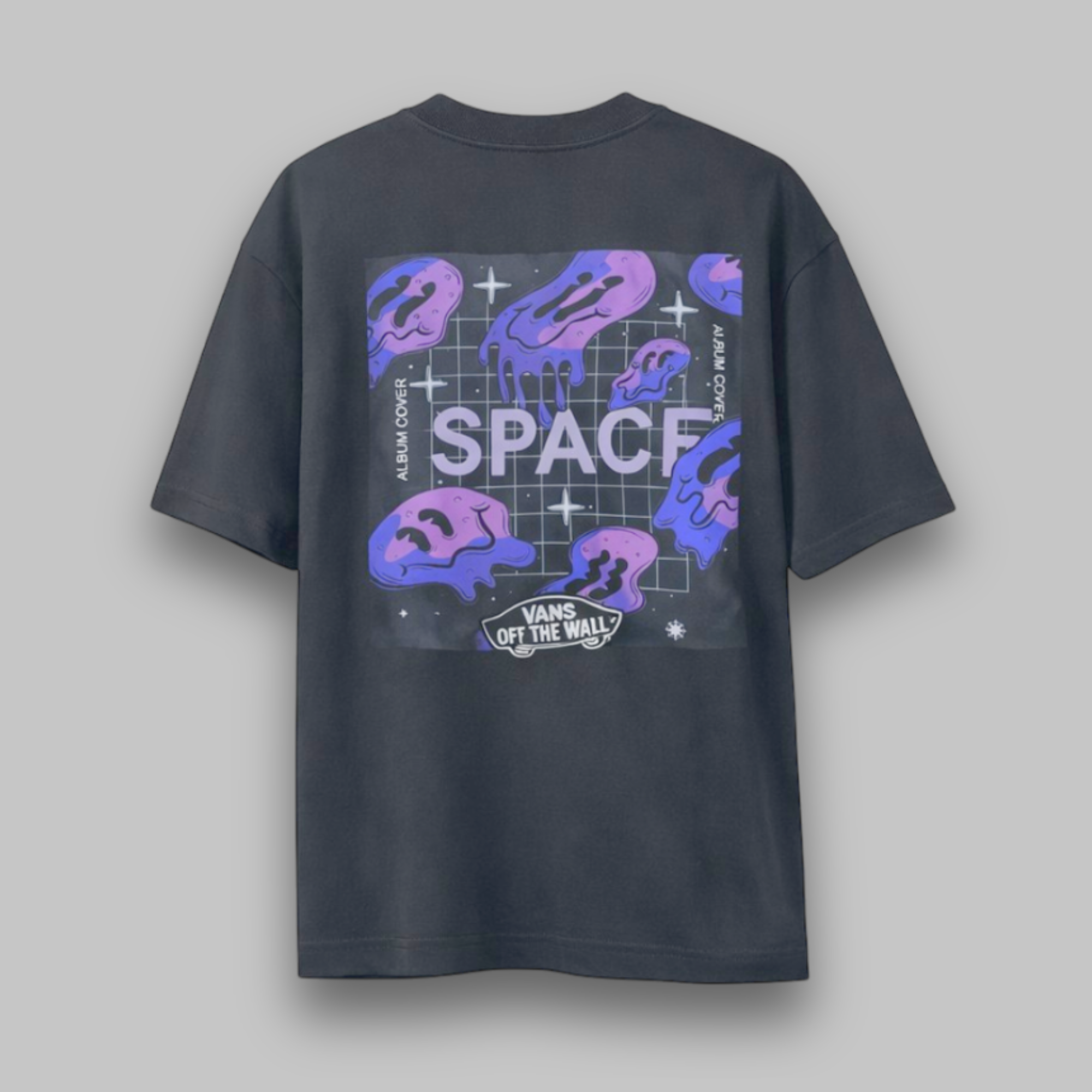 Camiseta Oversized Vans Space Preto