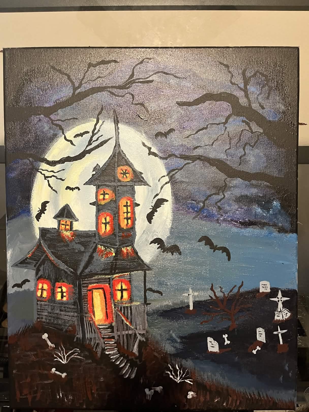 Haunted House Canvas Art