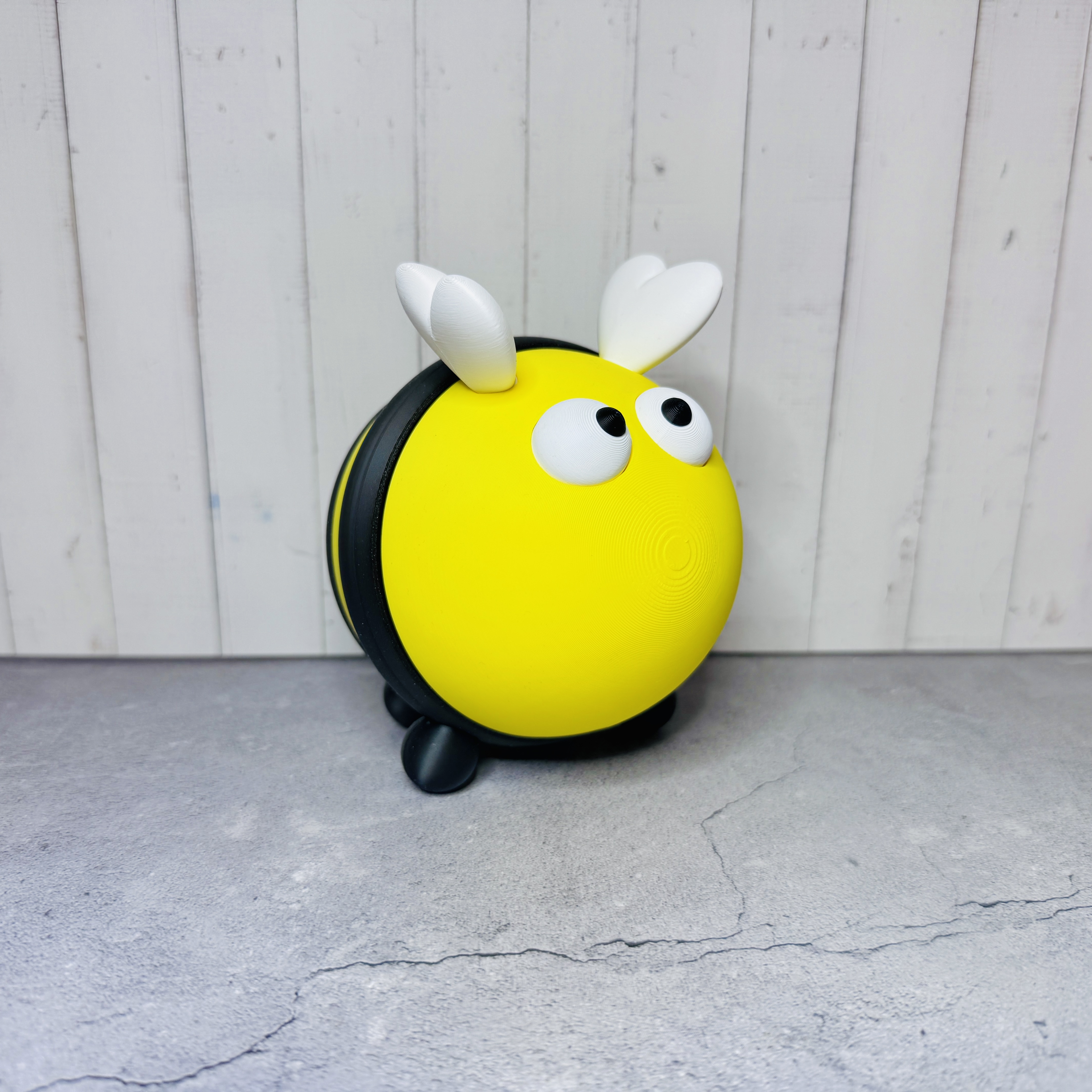 Zahnstocher Spender Hummel Biene “Horstie" - 3D gedruckt - auch was für Fußballfans schwarz-gelb