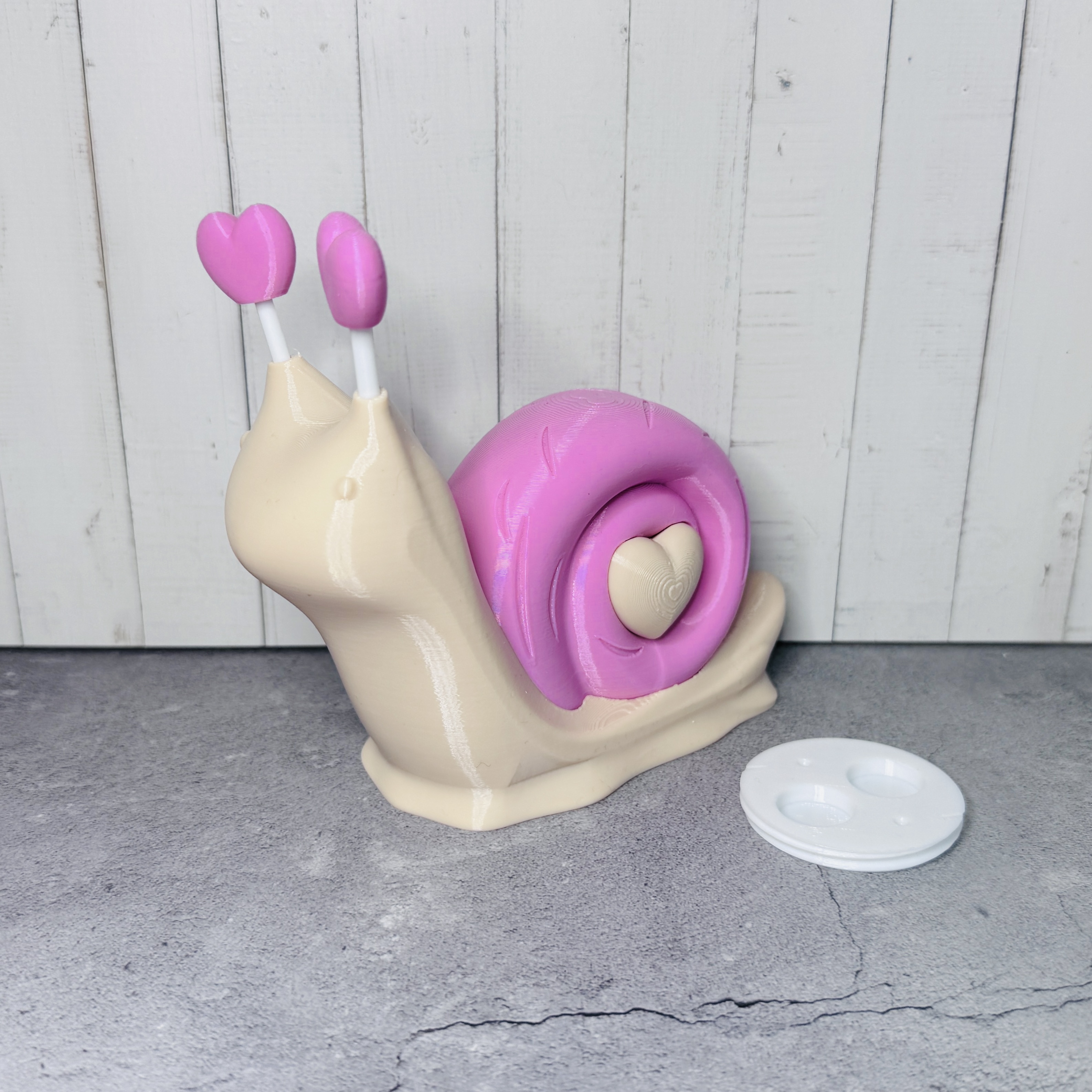 Die große Schnecke Tiffy als Gartenstecker mit Adapter System und für den Tisch - verschiedene Farbkombinationen - Outdoor | Garten | Terrasse