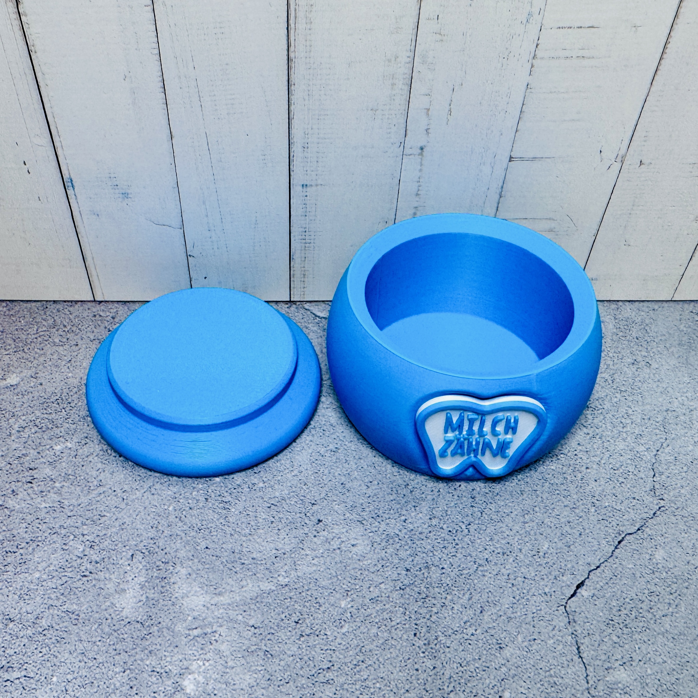 Milchzahndose für deine besonderen Erinnerungen in blau