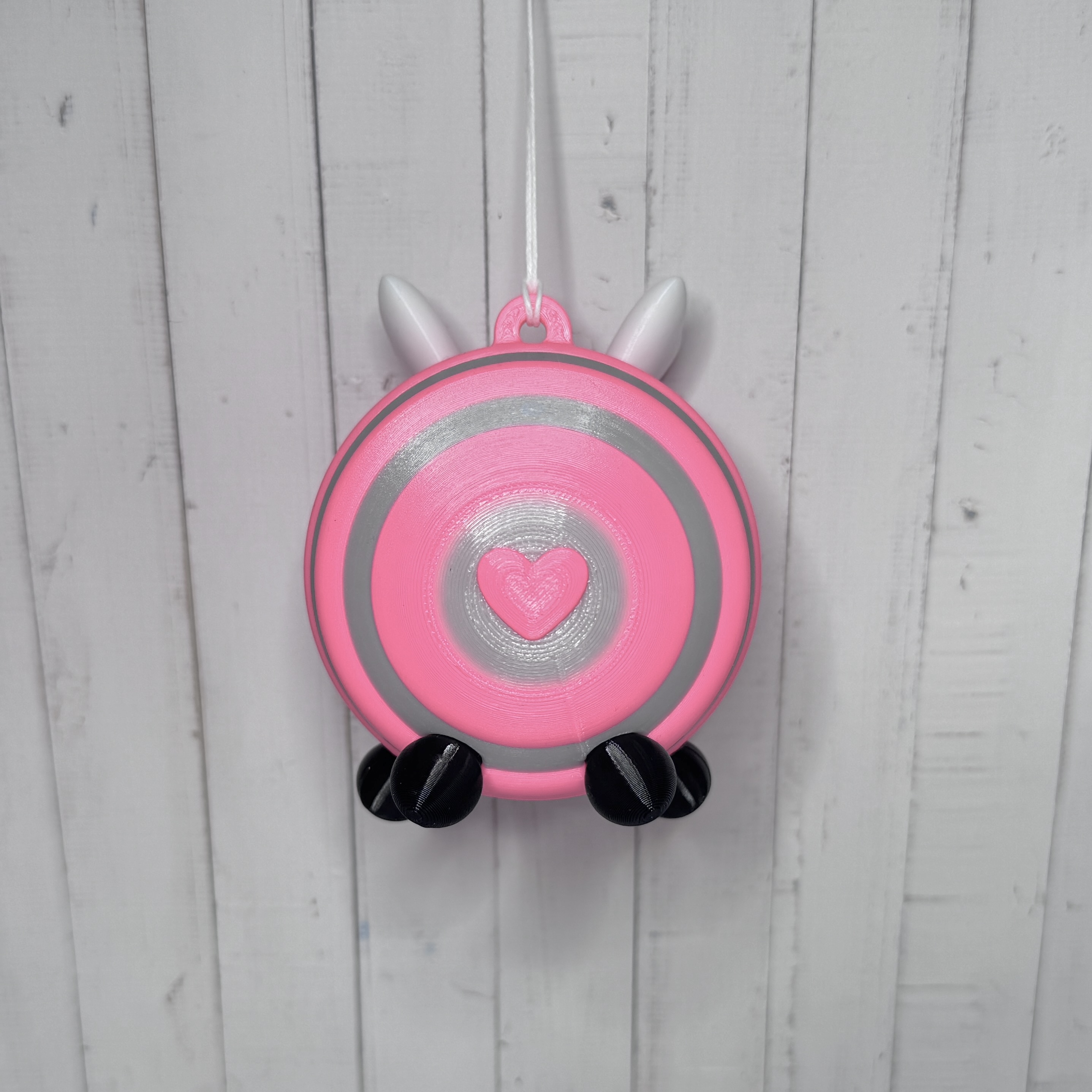 Der große „Horstie“ – die lustige Hummel in pink-grau als Anhänger für Ihr liebevolles Zuhause in pink - Outdoor | Garten | Terrasse