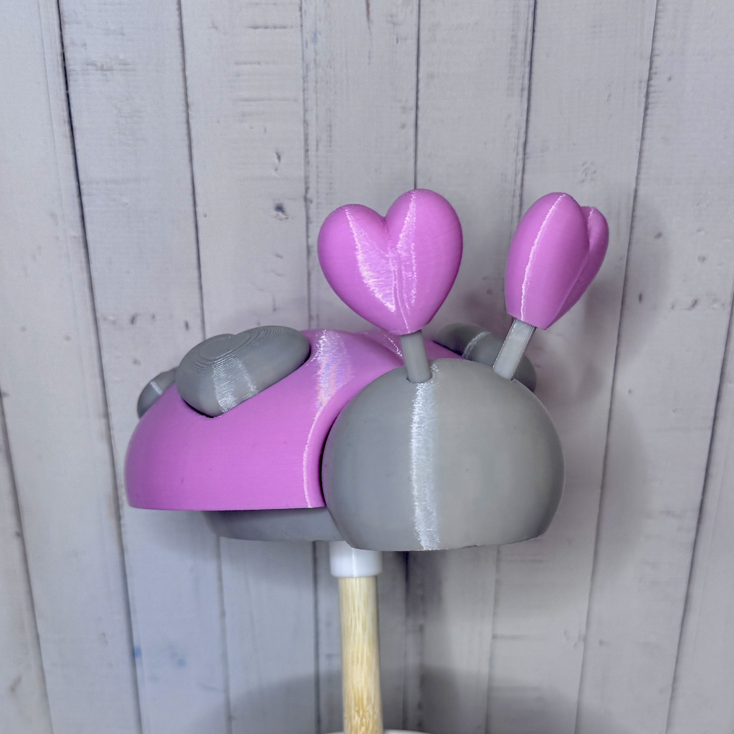 Der große “Heidi" – Marienkäfer in rosa-grau sucht ein schönes Zuhause oder einen Garten  verschiedene Varianten - Outdoor | Garten | Terrasse