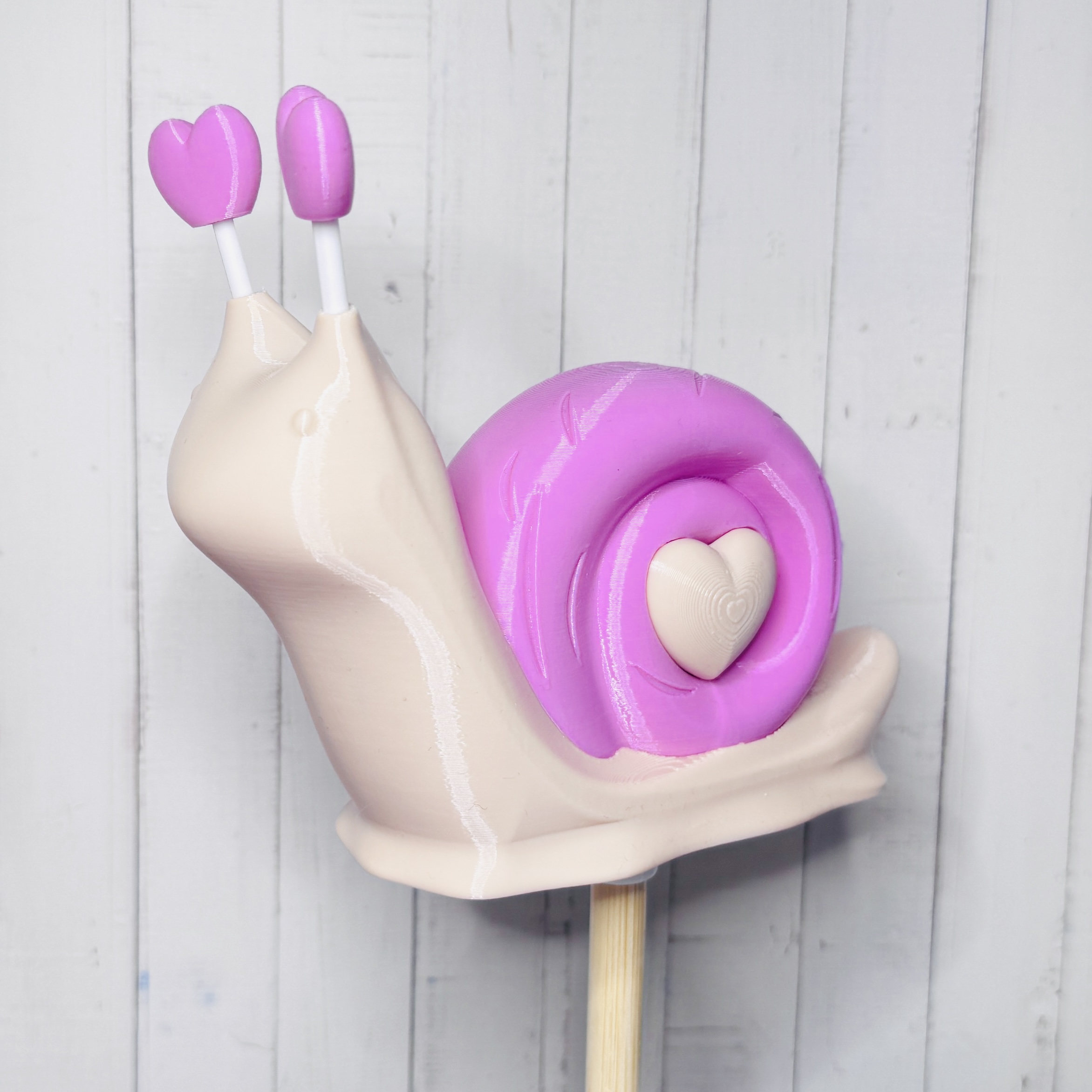 Die große Schnecke Tiffy als Gartenstecker mit Adapter System und für den Tisch - verschiedene Farbkombinationen - Outdoor | Garten | Terrasse