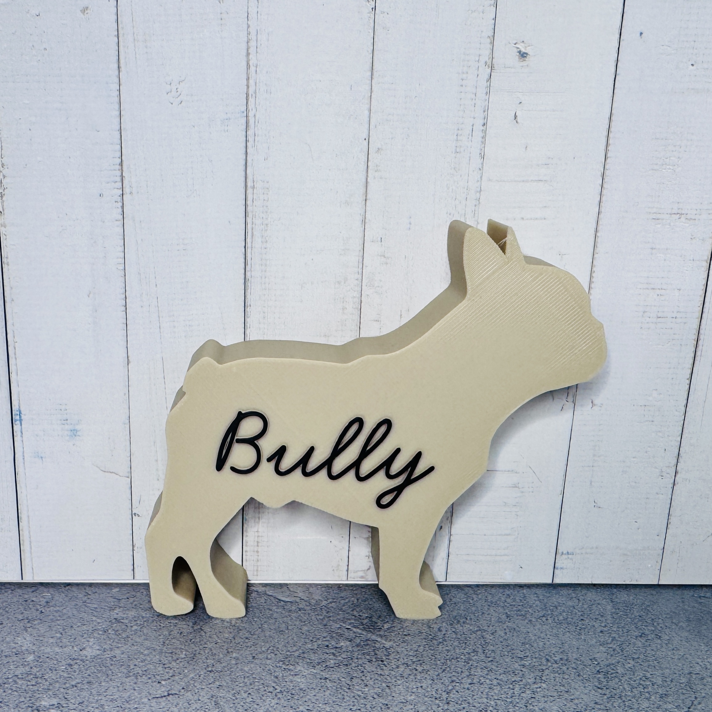französische Bulldogge Bully in weiß oder eiche | Hund | Haustier | Hundeliebhaber | French Bulldog