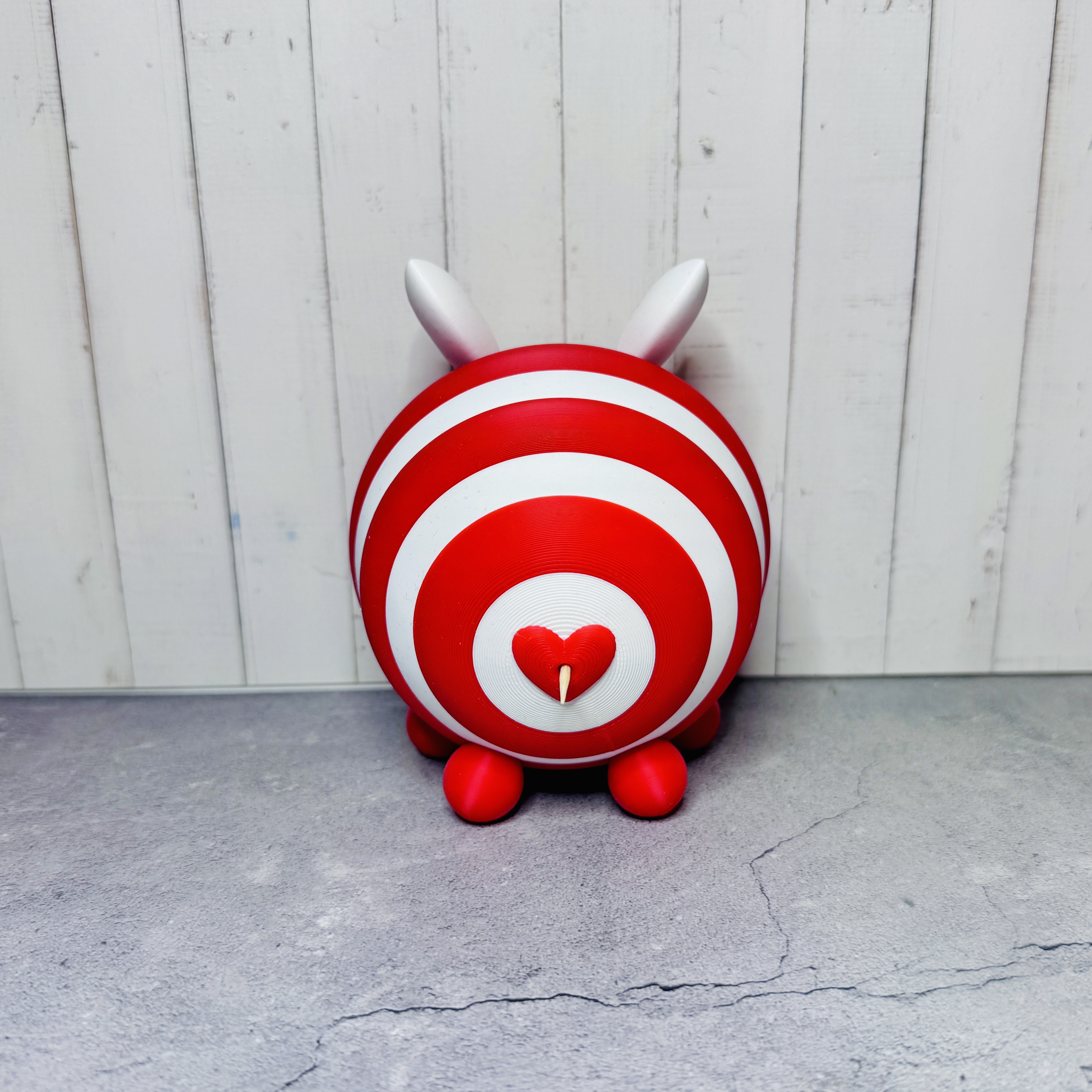 Zahnstocher Spender Hummel Biene “Horstie" - 3D gedruckt - auch was für Fußballfans rot-weiß