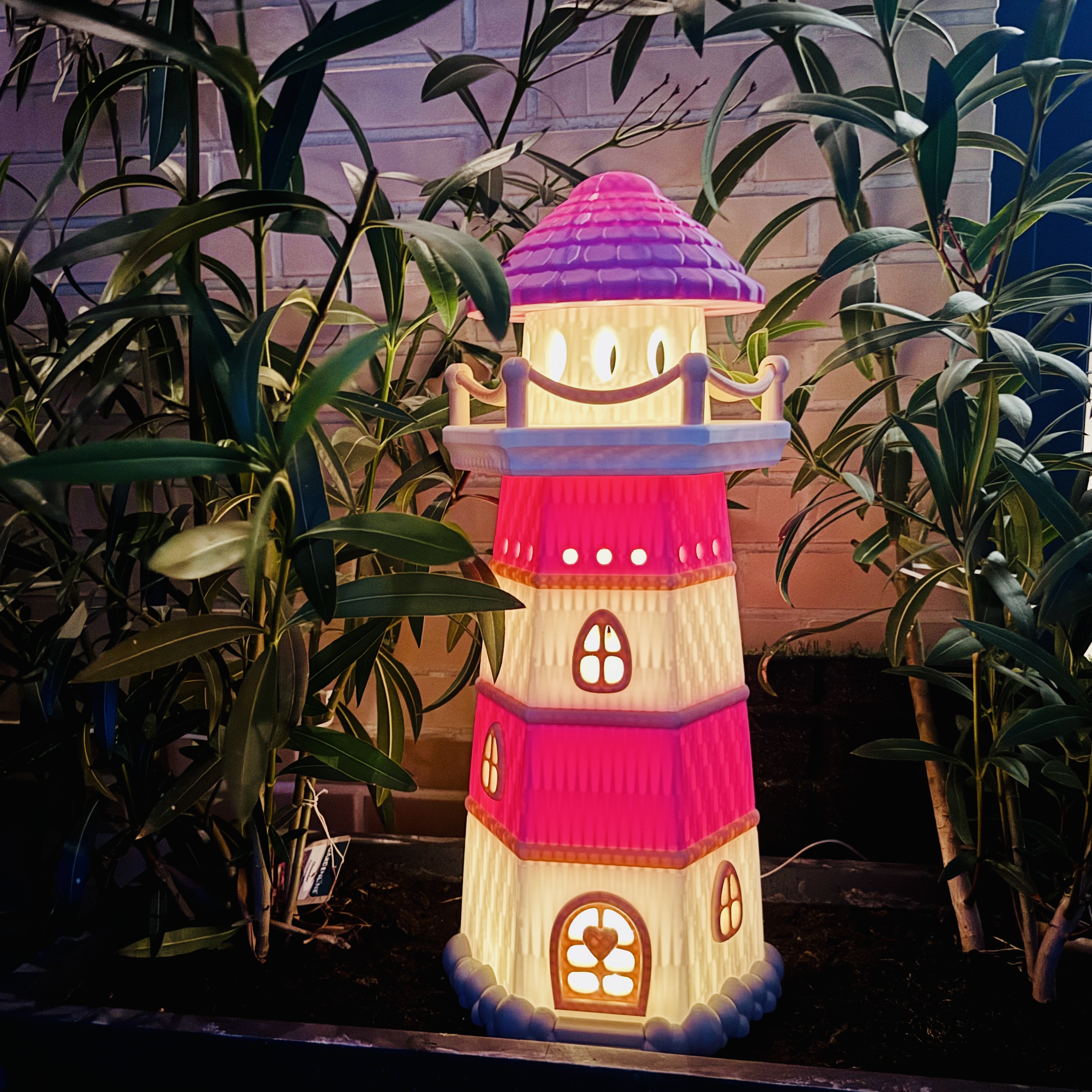 Fiete Leuchtturm XXL | 3D-Druck  | Geschenk  | Outdoor | Garten | Terrasse | Ostfriesland | Nordsee | Ostsee | Küste