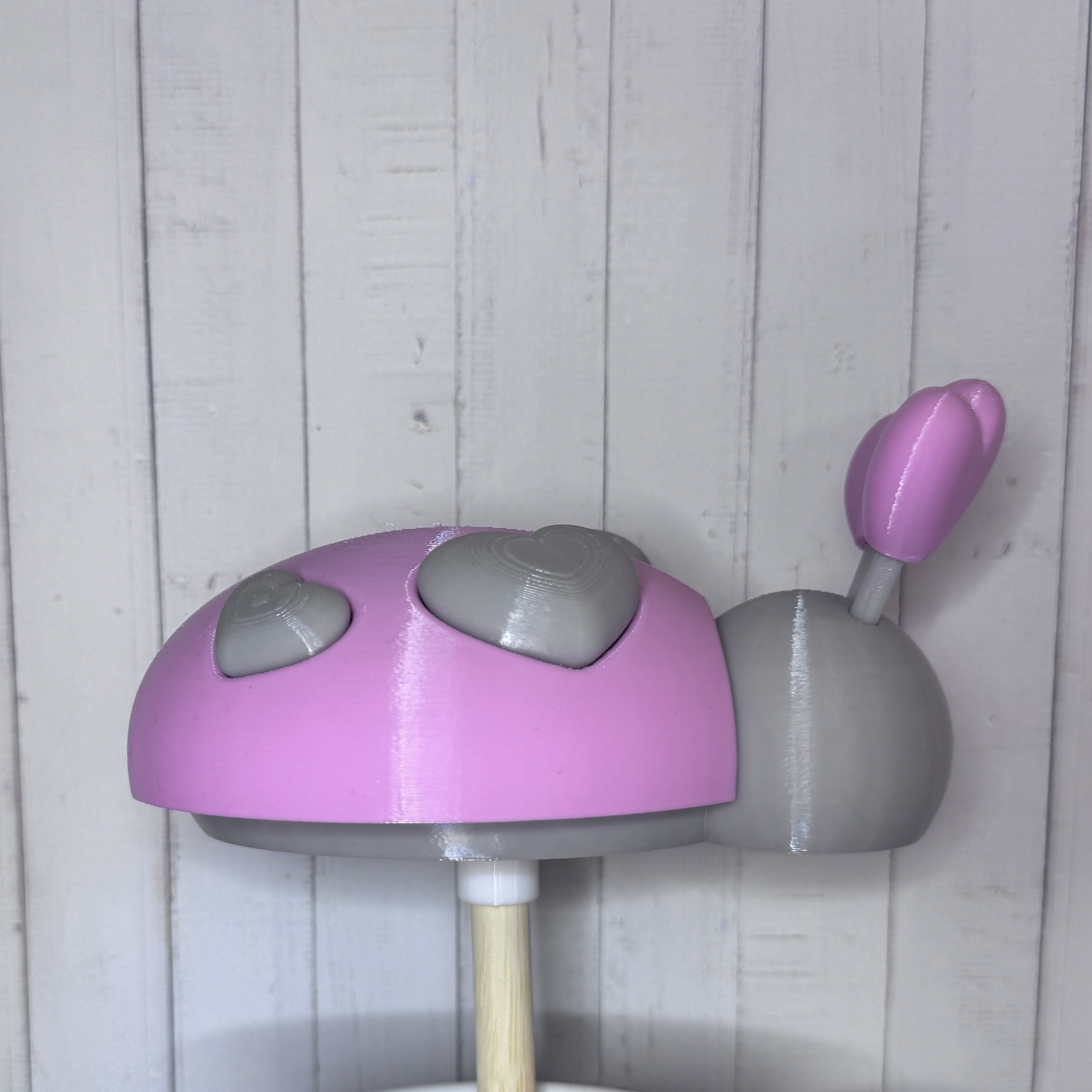 Der große “Heidi" – Marienkäfer in rosa-grau sucht ein schönes Zuhause oder einen Garten  verschiedene Varianten - Outdoor | Garten | Terrasse