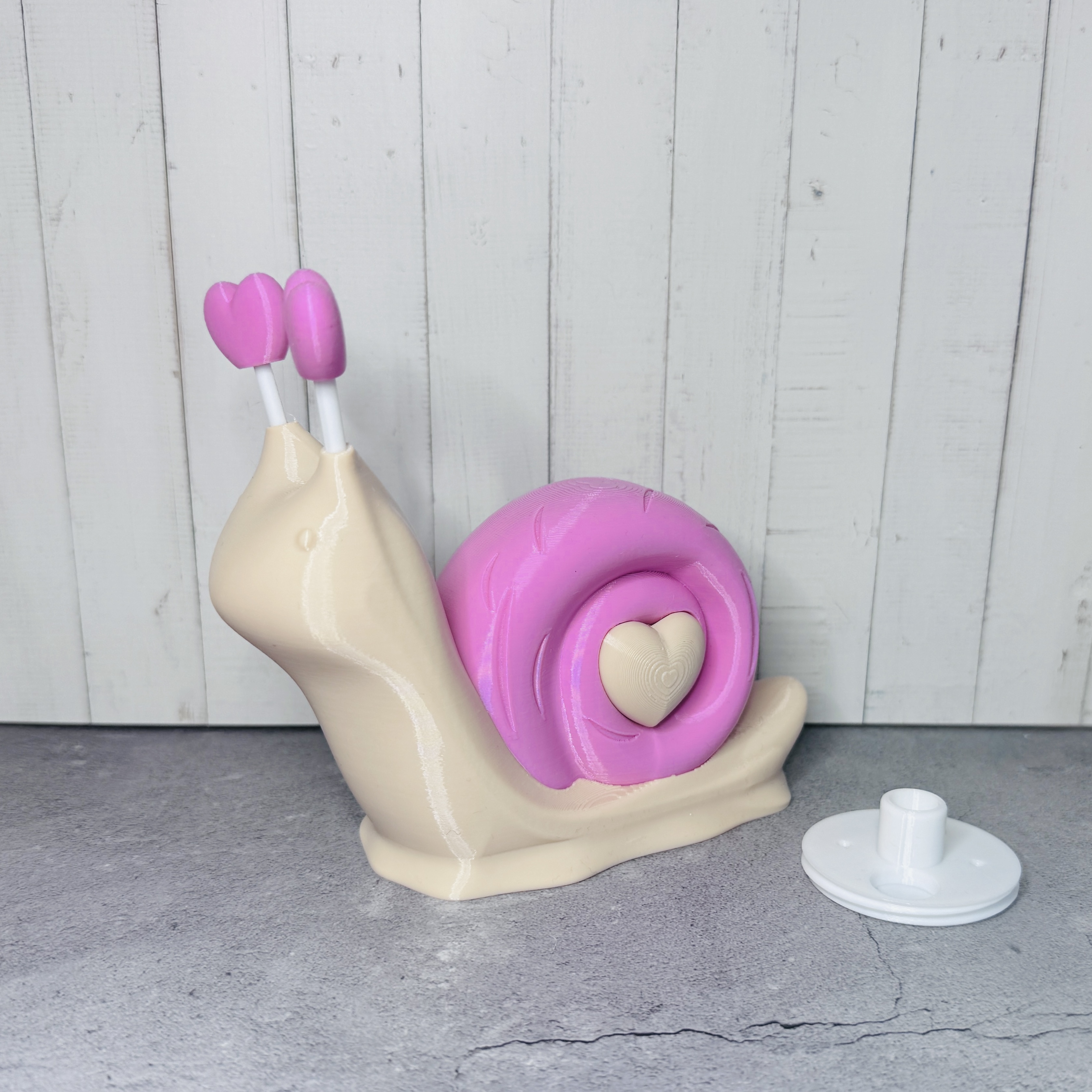 Die große Schnecke Tiffy als Gartenstecker mit Adapter System und für den Tisch - verschiedene Farbkombinationen - Outdoor | Garten | Terrasse