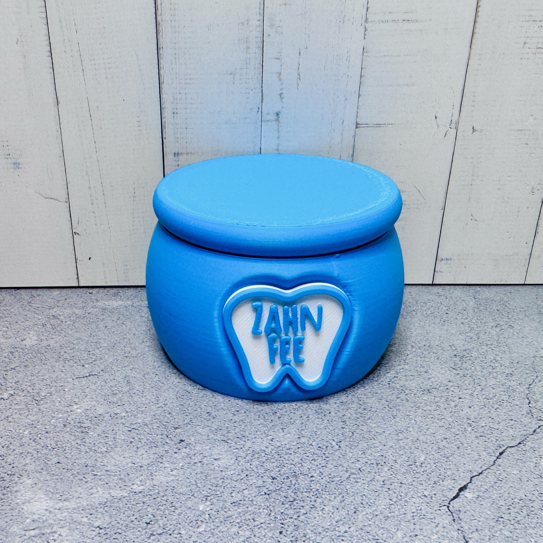Milchzahndose für deine besonderen Erinnerungen in blau