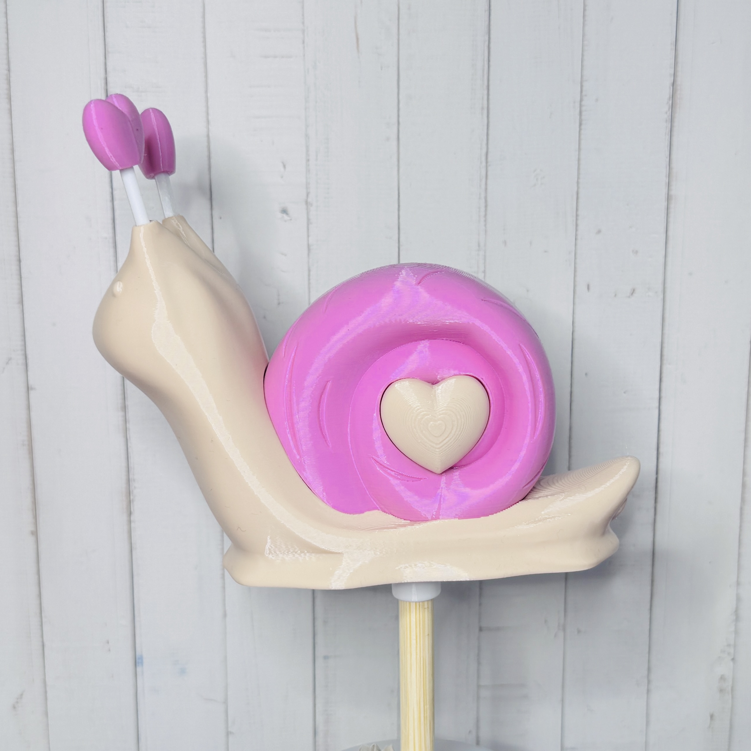 Die große Schnecke Tiffy als Gartenstecker mit Adapter System und für den Tisch - verschiedene Farbkombinationen - Outdoor | Garten | Terrasse