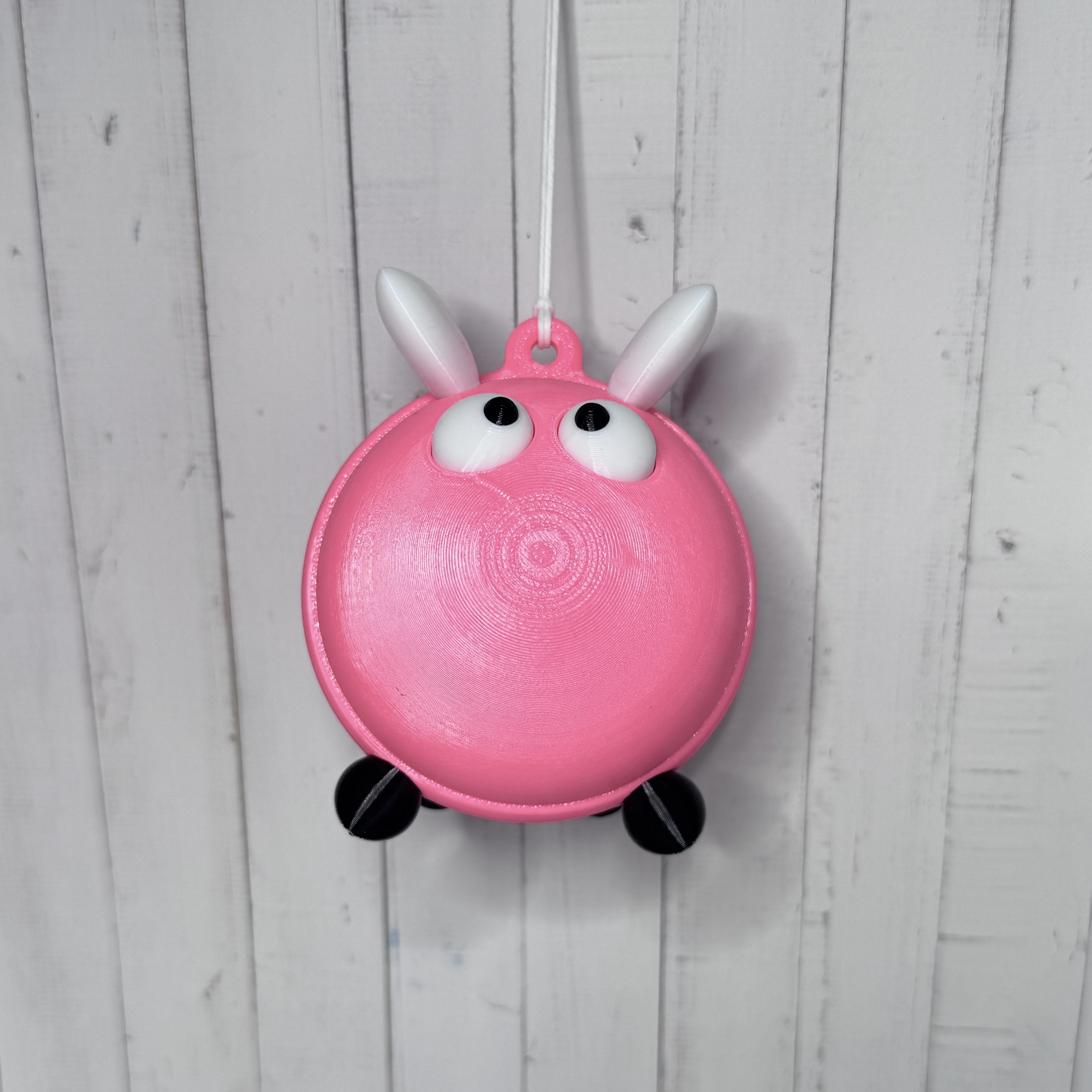 Der große „Horstie“ – die lustige Hummel in pink-grau als Anhänger für Ihr liebevolles Zuhause in pink - Outdoor | Garten | Terrasse